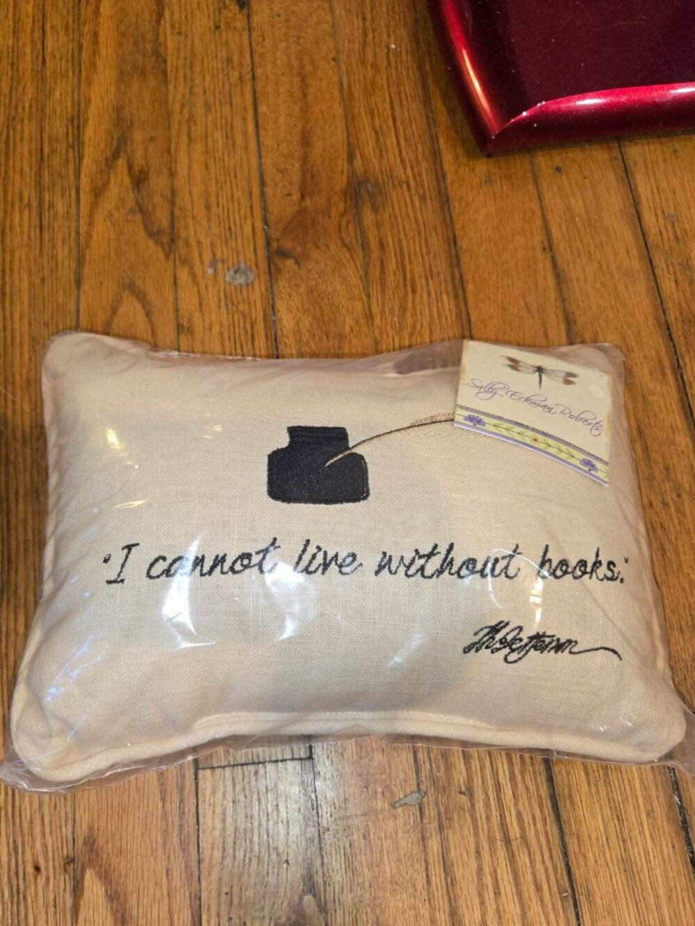 Monticello Book Quote Throw Pillow Brand New